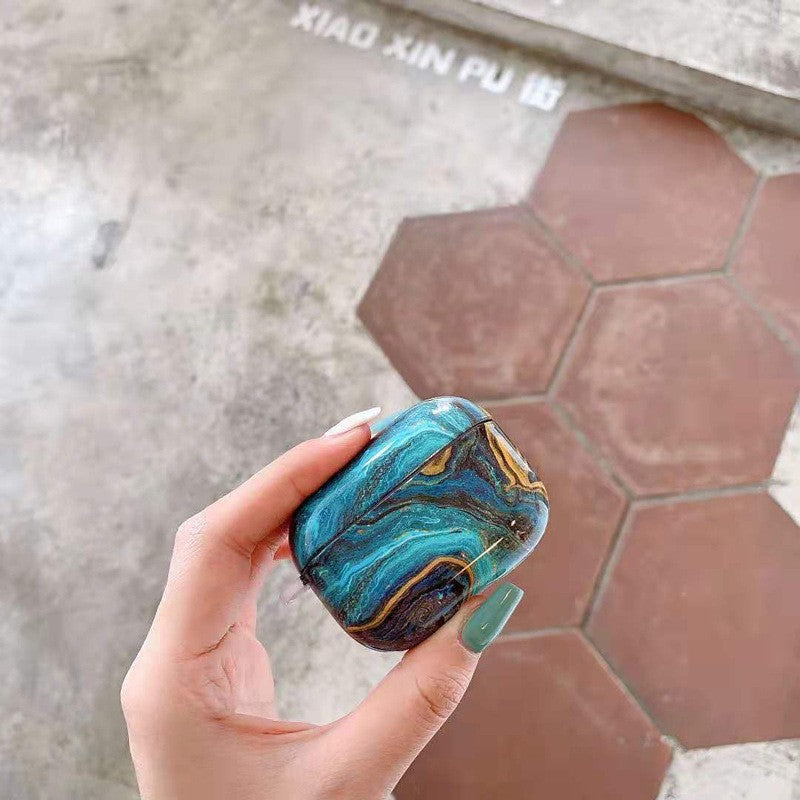 Wholesale Marble Hard PC Earphone Case